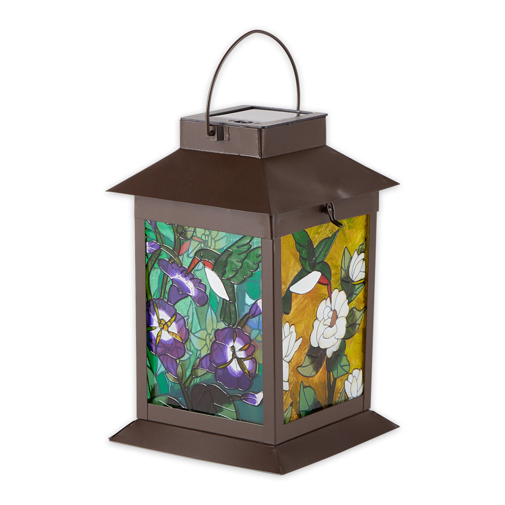 Solar-Powered Floral Lantern