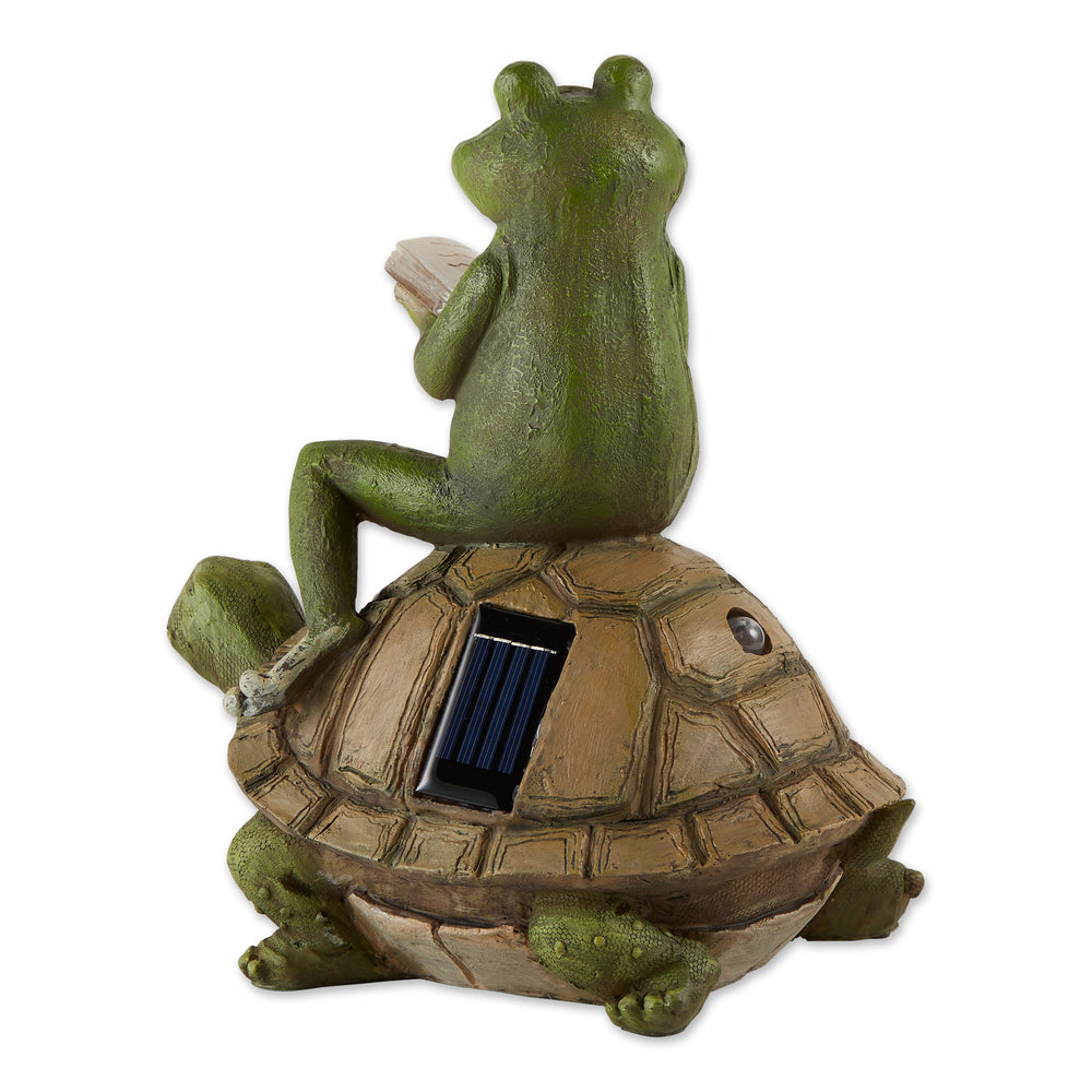 Frog & Turtle Solar Statue